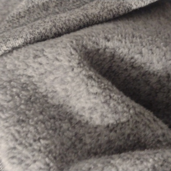 Chaps Men's Gray Fleece  Sweater 1/4 Snap Zip Medium - Picture 6 of 6